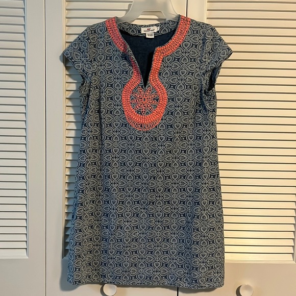 Vineyard Vines summer Tile Indio print linen dress - Picture 16 of 16